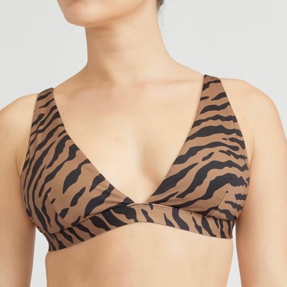 Everlane Plunge Triangle Swim Top - Picture 1 of 5
